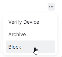 Block a User's Device