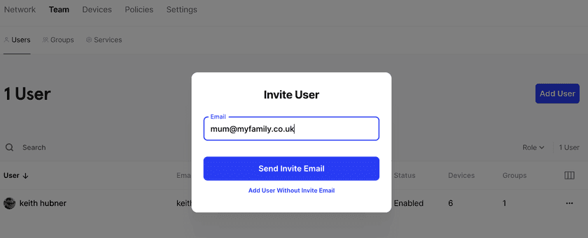 Invite Other Users