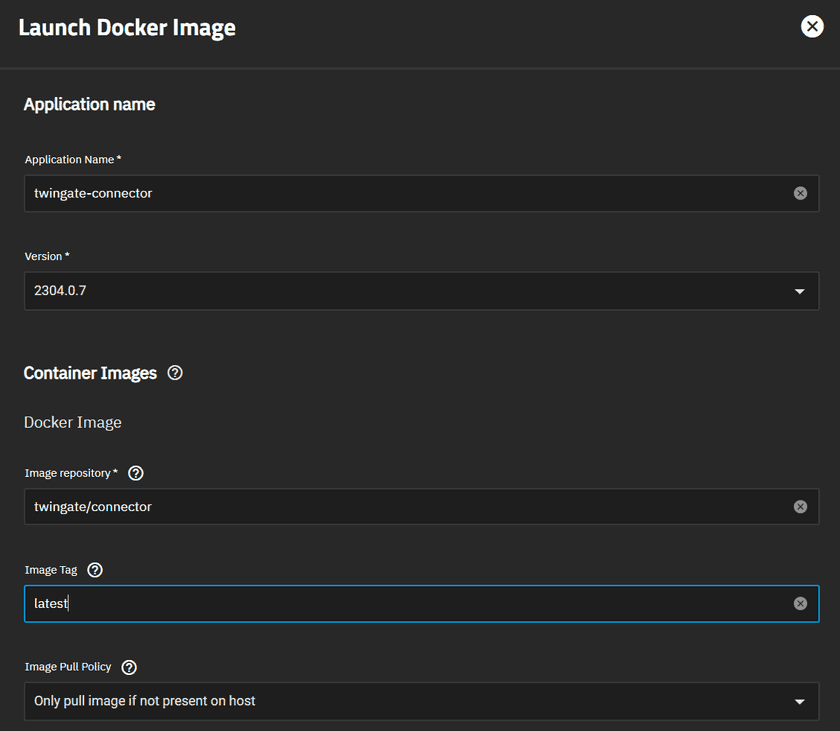 Twingate Application Settings