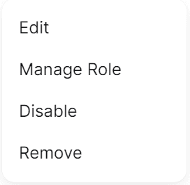 Managing a user