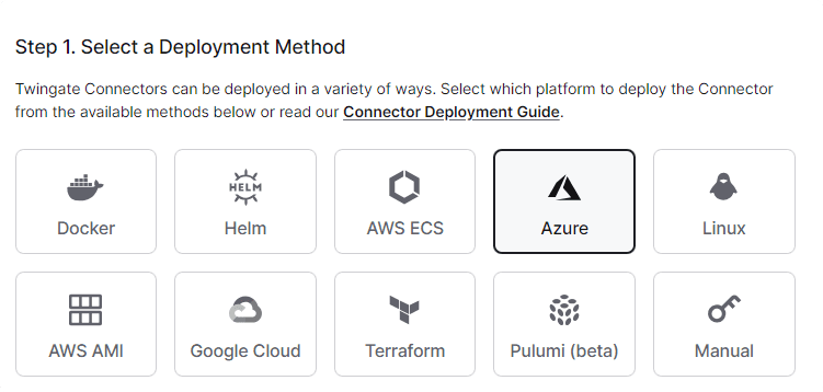 Choosing the Azure Option