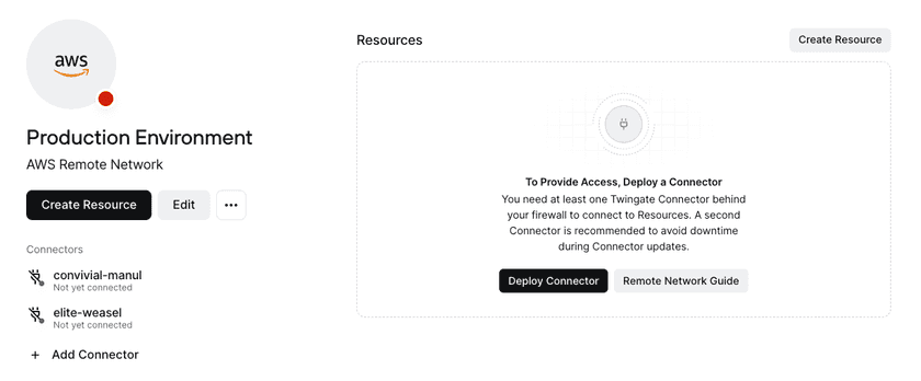 Add a Connector to a Remote Network