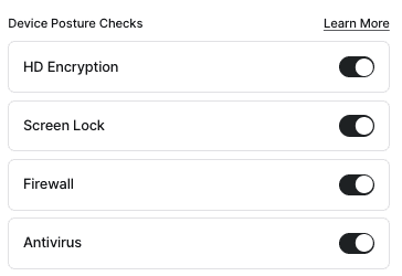 Device Posture Checks