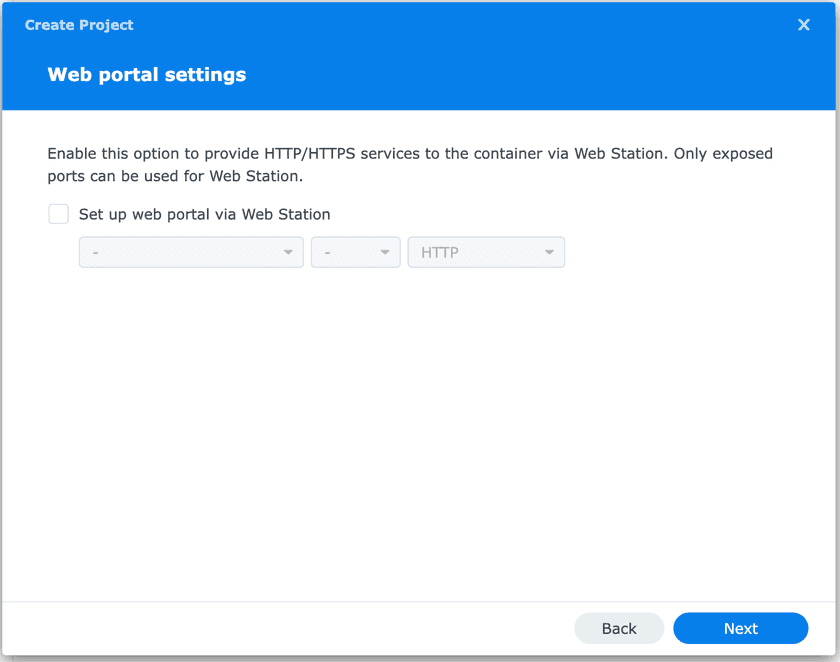 Web Portal Settings