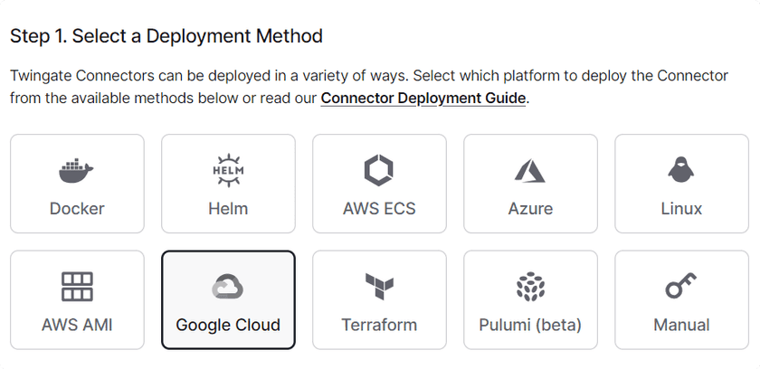 Choosing the ECS Option